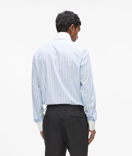 Chemise À Rayures Avec Col Contrasté, , , Taille: 39 - Karl Lagerfeld - Modalova