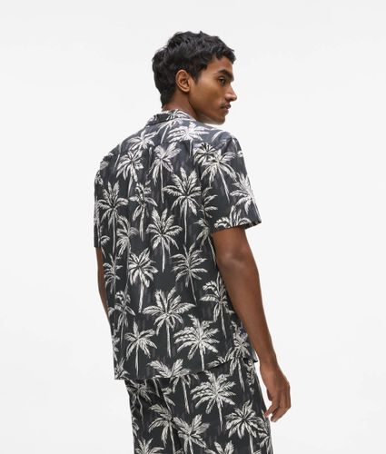 Chemise À Manches Courtes À Imprimé Palmier, , , Taille: S - Karl Lagerfeld - Modalova