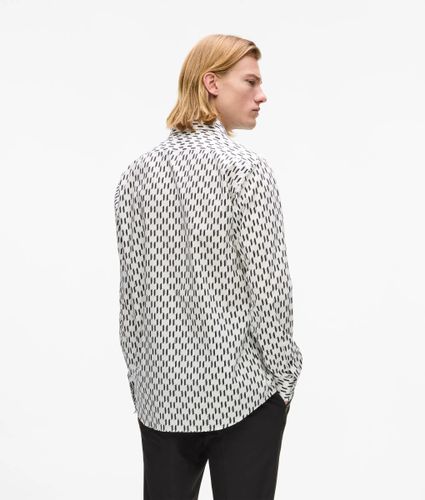 Chemise À Motif Monogram Façon All-over, , /, Taille: 37 - Karl Lagerfeld - Modalova