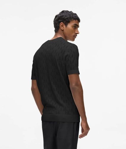 Pull À Manches Courtes Avec Motif Monogram, , , Taille: M - Karl Lagerfeld - Modalova