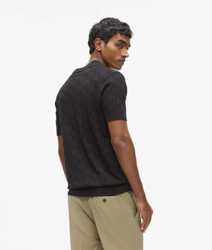 Polo En Maille À Motif Monogram, , , Taille: S - Karl Lagerfeld - Modalova