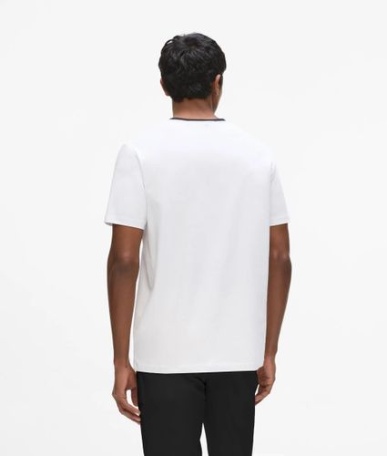 T-shirt À Col En V Contrasté, , , Taille: S - Karl Lagerfeld - Modalova