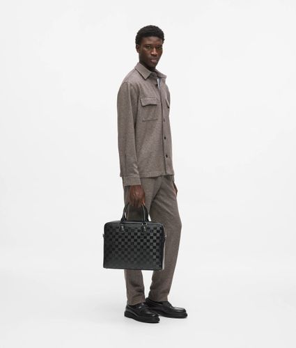 Sac Pour Ordinateur Portable Monogram À Motif Damier, , , Taille: One Size - Karl Lagerfeld - Modalova