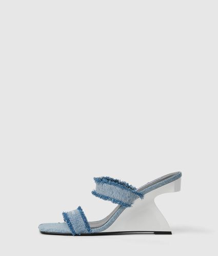 Sandales À Talons En Denim À Double Bride Waverly, , , Taille: 35 - KL Jeans - Modalova