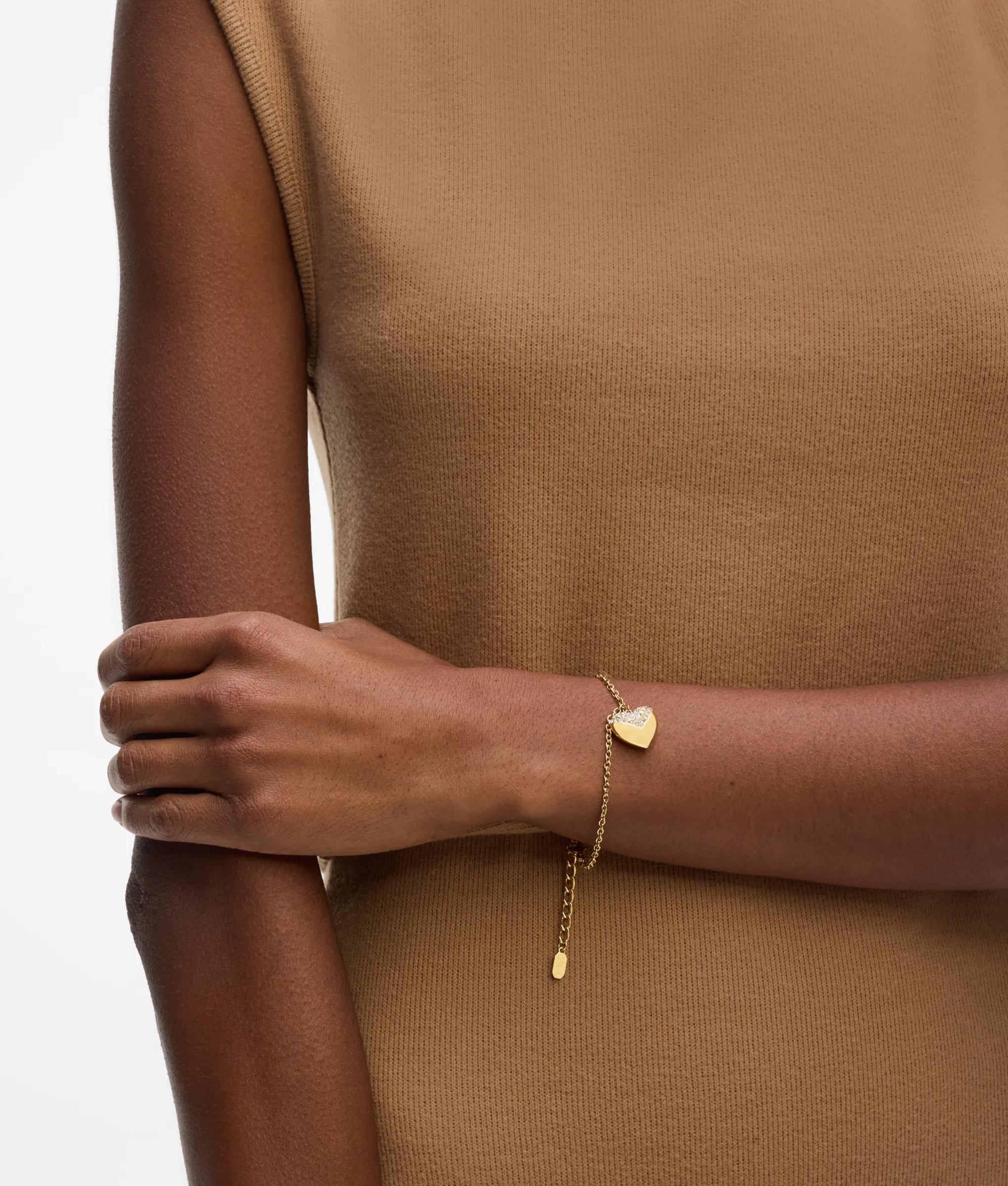 Bracelet À Breloque En Forme De Cœur, , , Taille: One Size - Karl Lagerfeld - Modalova