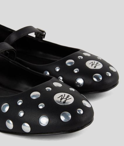 Ballerines À Clous Effet Miroir Karo, , /, Taille: 36 - Karl Lagerfeld - Modalova