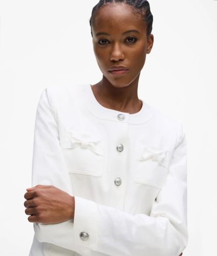 Veste Avec Nœud Papillon Sans Col, , , Taille: 38 - Karl Lagerfeld - Modalova