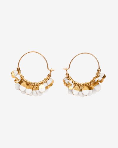 Boucles D'Oreilles Casablanca - Écru - Isabel Marant - Modalova