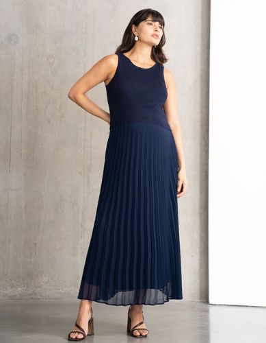 Ensemble haut de maternité et d'allaitement en tricot, accompagné d'une jupe plissée - Seraphine - Modalova