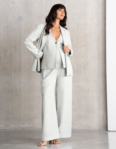 Pantalon de maternité ajusté à coupe ample et taille haute - Seraphine - Modalova