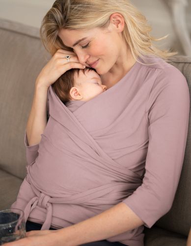 Mauve Cotton ¾ Sleeve Skin to Skin Top - Seraphine - Modalova