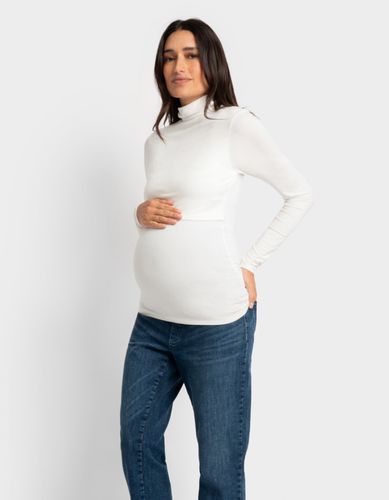 Lift-Up Long Sleeve Jersey Maternity + Nursing Layering Top - Seraphine - Modalova