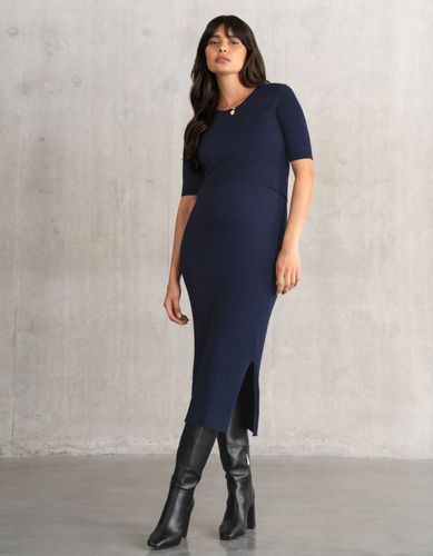 Super-Soft Rib Knit Maternity + Nursing Bodycon Dress - Seraphine - Modalova