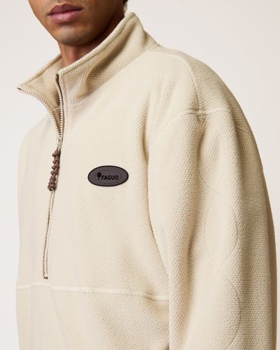 Pull polaire beige - FAGUO - Modalova
