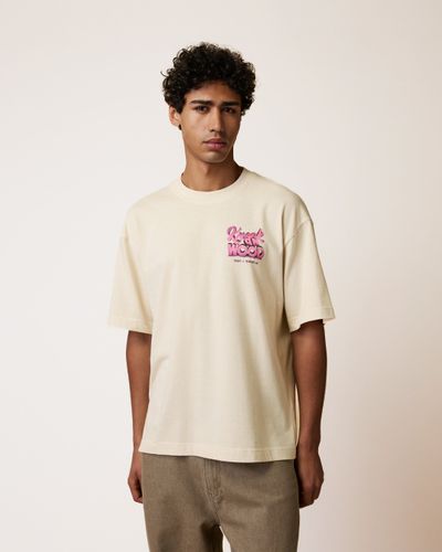 T-shirt oversize imprimé écru - FAGUO - Modalova