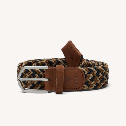 Ceinture tressée beige, et marron - FAGUO - Modalova