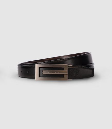 Ceinture avec sangle réversible noire - IZAC - Modalova