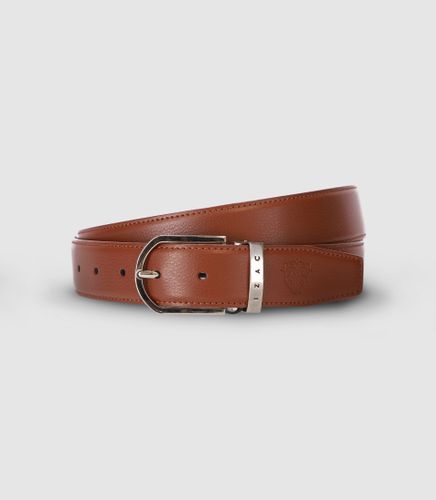 Ceinture en suède réversible camel - IZAC - Modalova