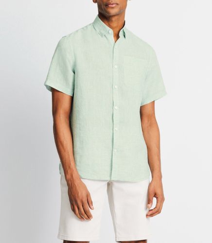 IZAC - Chemise en lin vert clair - IZAC - Modalova