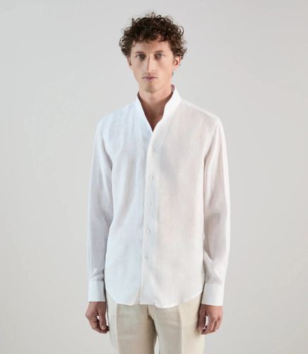 IZAC - Chemise 100% lin blanche - IZAC - Modalova