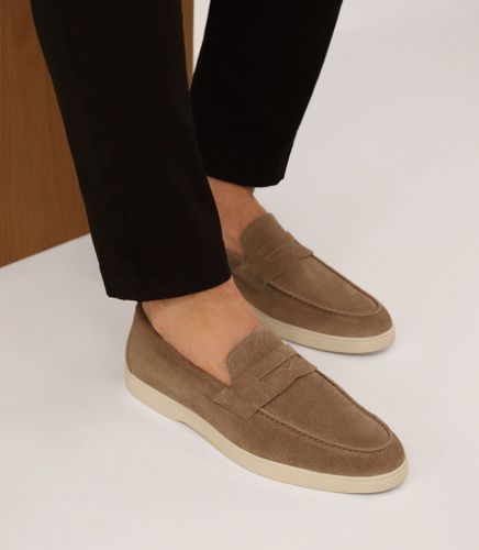 IZAC - Mocassin en daim beige - IZAC - Modalova