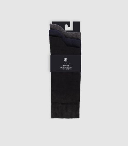 Boite de 3 chaussettes marine - IZAC - Modalova