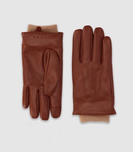 IZAC - Gants en cuir marron - IZAC - Modalova