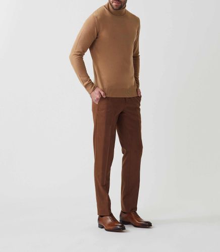 Pull col roulé camel ''Serafinout'' - IZAC - Modalova