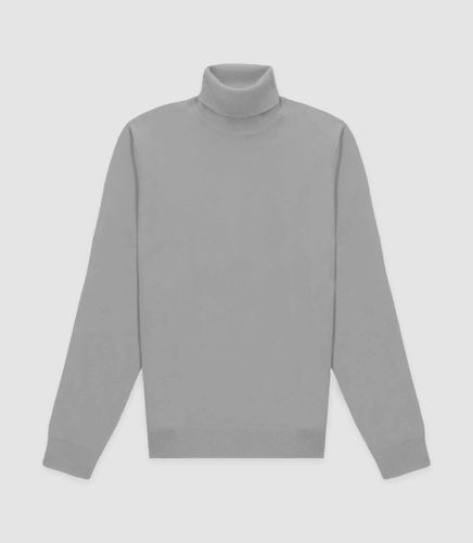 IZAC - Pull col roulé gris chiné - IZAC - Modalova
