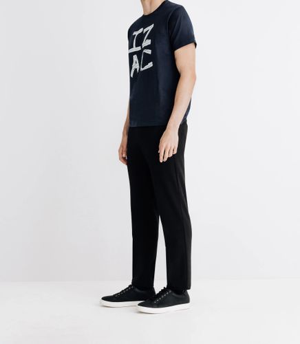 IZAC - T-shirt col rond marine - IZAC - Modalova