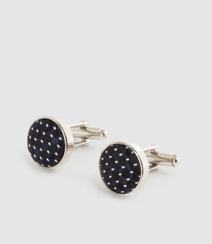 Boutons de manchette metal marine ''Zahia'' - IZAC - Modalova