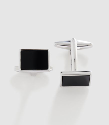 Boutons de manchette métal ''Ursulla'' - IZAC - Modalova