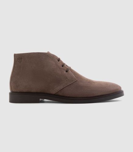 Bottines en cuir suède taupe ''Celil'' - IZAC - Modalova