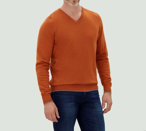 IZAC - Pull col V camel ''Lambert'' - IZAC - Modalova