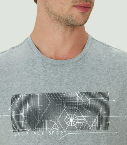 T-shirt imprimé chiné ''Cali'' - IZAC - Modalova