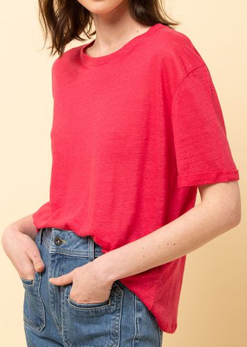 Tee-shirt manches courtes en lin - La Fée Maraboutée - Modalova