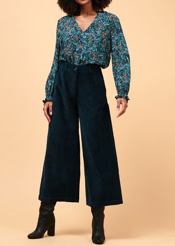 Pantalon large en velours côtelé - La Fée Maraboutée - Modalova