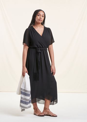 Robe longue cache-caur noire - La Fée Maraboutée - Modalova