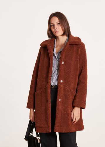 Manteau 3/4 marron bouclette - La Fée Maraboutée - Modalova