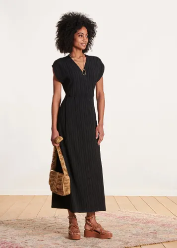Robe longue portefeuille à manches courtes - La Fée Maraboutée - Modalova