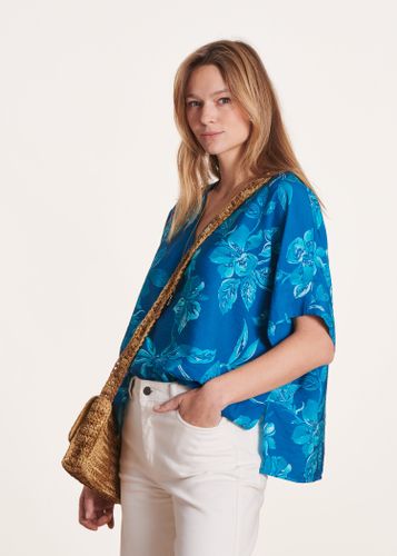 Top oversize à imprimé floral - La Fée Maraboutée - Modalova