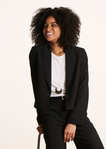 Veste noire de tailleur courte - La Fée Maraboutée - Modalova
