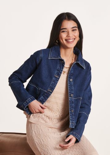 Veste courte en jean coton biologique - La Fée Maraboutée - Modalova
