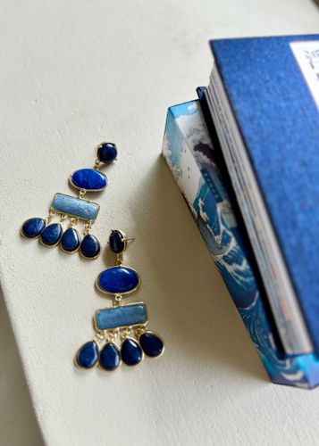 Boucles d'oreilles longues résine - La Fée Maraboutée - Modalova