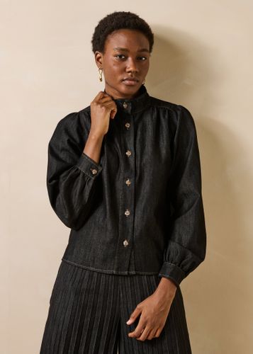 Chemise en denim manches longues - La Fée Maraboutée - Modalova