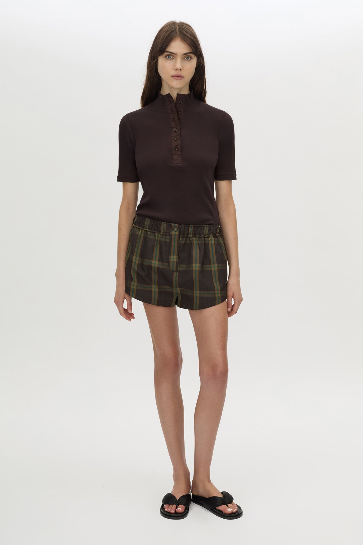 Aubrey Elbow Sleeve Rib Top - CAMILLA AND MARC - Modalova