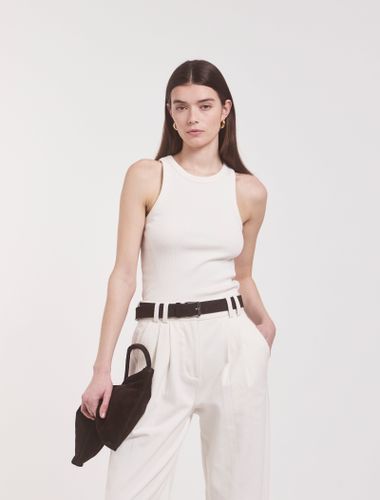 Signature Rib Tank in Chalk - Organic Cotton - Ninety Percent - Modalova