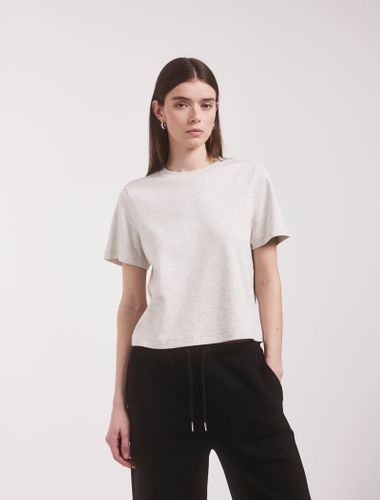 Signature T-Shirt in Light Marl - Organic Cotton - Ninety Percent - Modalova
