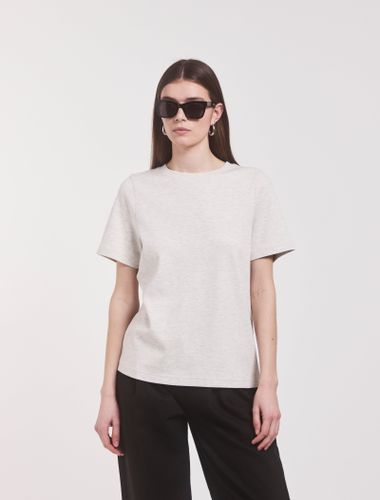 Signature Oversized T-Shirt in Light Marl - Organic Cotton - Ninety Percent - Modalova