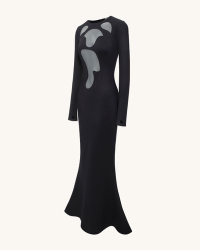 Robe Bodycon Ava à Découpes - Noire - JW PEI - Modalova